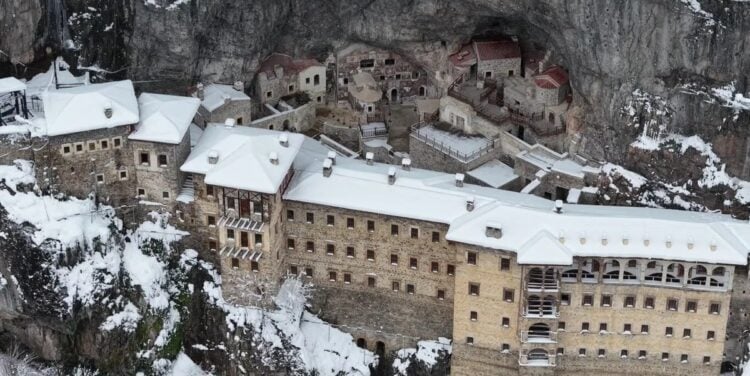 Παναγία Σουμελά σαν από καρτ ποστάλ, Κυριακή 1 Μαρτίου 2026 (φωτ.: IHA)