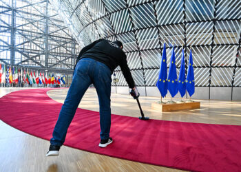 Προετοιμασία για την άφιξη των ηγετών των χωρών μελών της Ευρωπαϊκής Ένωσης, για τη Σύνοδο Κορυφής στις 19 και 20 Μαρτίου 2026 (φωτ.: European Union)