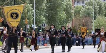 Από την περσινή παρέλαση στη Θεσσαλονίκη για την εθνική επέτειο της 25ης Μαρτίου (φωτ.: EUROKINISSI / Ραφαήλ Γεωργιάδης)