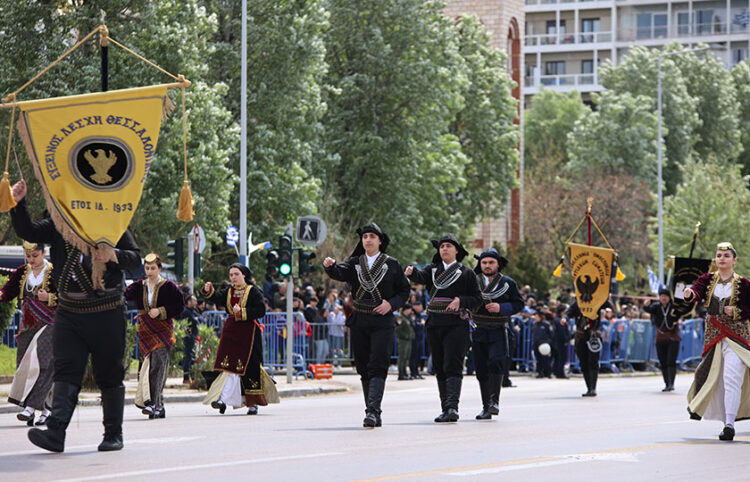 Από την περσινή παρέλαση στη Θεσσαλονίκη για την εθνική επέτειο της 25ης Μαρτίου (φωτ.: EUROKINISSI / Ραφαήλ Γεωργιάδης)