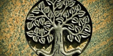 Το δέντρο της γνώσης, χαραγμένο σε επιτύμβια πλάκα (πηγή: getarchive.net)