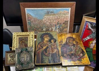 Ένα μέρος από τα κατασχεθέντα (φωτ.: Υπ. Προστασίας του Πολίτη)