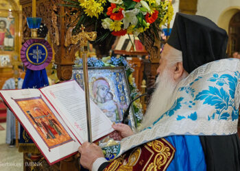 Από την τελετή των Γ' Χαιρετισμών (φωτ.: flickr.com/photos/imverias)