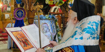 Από την τελετή των Γ' Χαιρετισμών (φωτ.: flickr.com/photos/imverias)