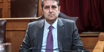 Ο υφυπουργός παρά τω πρωθυπουργώ, Γιώργος Μυλωνάκης (φωτ.: Γιάννης Παναγόπουλος/EUROKINISSI)