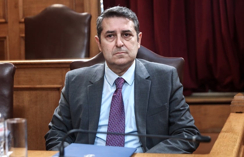 Ο υφυπουργός παρά τω πρωθυπουργώ, Γιώργος Μυλωνάκης (φωτ.: Γιάννης Παναγόπουλος/EUROKINISSI)