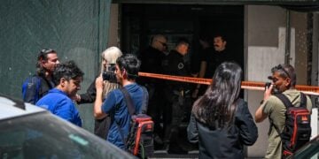 Άποψη του κτηρίου του ΕΦΚΑ στον Κεραμεικό όπου την Τρίτη άνοιξε πυρ ο 89χρονος τραυματίζοντας έναν υπάλληλο στο πόδι (φωτ.: Αρετή Τηλιακού/ EUROKINISSI)