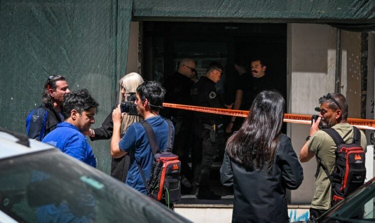 Άποψη του κτηρίου του ΕΦΚΑ στον Κεραμεικό όπου την Τρίτη άνοιξε πυρ ο 89χρονος τραυματίζοντας έναν υπάλληλο στο πόδι (φωτ.: Αρετή Τηλιακού/ EUROKINISSI)