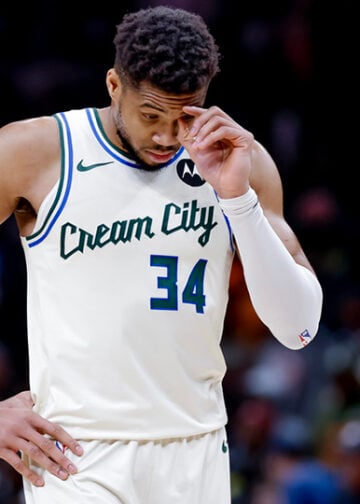 Ο Γιάννης Αντετοκούνμπο σε εκτός έδρας αγώνα με τους Ατλάντα Χοκς, 19 Ιανουαρίου 2026 (φωτ.:   EPA / Erik S. Lesser)