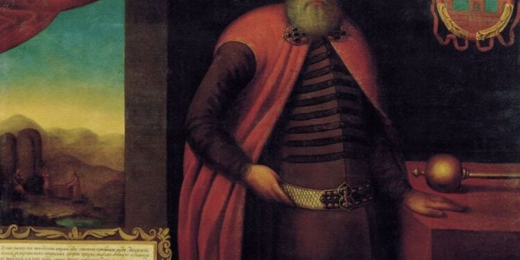 Πορτρέτο του Ιβάν Ευσταφίεβιτς Βλάσοφ διά χειρός Γκριγκόρι Αντόλσκι, το 1695 (πηγή: commons.wikimedia.org/wiki/ File:Grigoriy_Adolsky_)