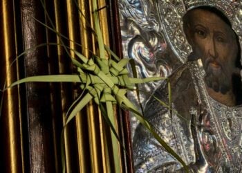 Εικόνα από τον ενοριακό ναό της Αγίας Τριάδος στην Πρόνοια Ναυπλίου (φωτ. αρχείου: ΑΠΕ-ΜΠΕ/ Ευάγγελος Μπουγιώτης)