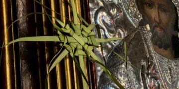 Εικόνα από τον ενοριακό ναό της Αγίας Τριάδος στην Πρόνοια Ναυπλίου (φωτ. αρχείου: ΑΠΕ-ΜΠΕ/ Ευάγγελος Μπουγιώτης)