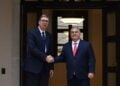 Ο πρόεδρος της Σερβίας Αλεξάνταρ Βούτσιτς και ο πρωθυπουργός της Ουγγαρίας Βίκτορ Όρμπαν (πηγή: FoNet/Instagram predsednika Srbije)
