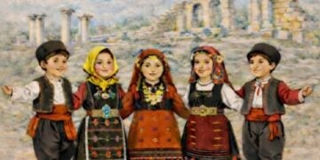 Τμήμα της αφίσας του παιδικού ανταμώματος