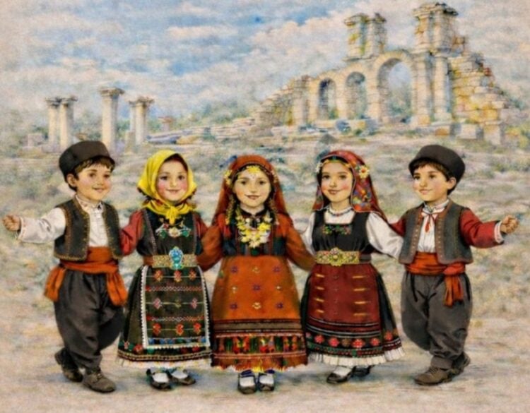 Τμήμα της αφίσας του παιδικού ανταμώματος