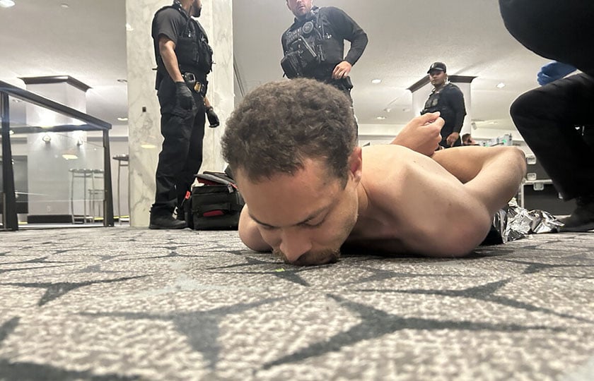 Τη φωτογραφία από τη σύλληψη του Κόουλ Τόμας Άλεν την μοιράστηκε ο ίδιος ο Ντόναλντ Τραμπ (πηγή: Fox News)