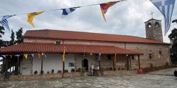 Η Μονή Αγίου Γεωργίου στο Λόφο Κιλκίς (φωτ.: Ένωση Ποντίων ν. Κιλκίς «Οι Αργοναύτες»)