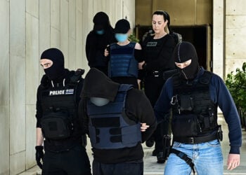 Στον εισαγγελέα για τη δολοφονία του 27χρονου στο Πάρκο Ασυρμάτου στον Άγιο Δημήτριο. Παρασκευή 24 Απριλίου 2026 (φωτ.: EUROKINISSI / Μιχάλης Καραγιάννης)