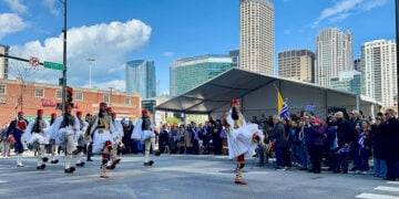 Άγημα της Προεδρικής Φρουράς στο Σικάγο, για την παρέλαση της ομογένειας για τα 205 χρόνια της Επανάστασης. Κυριακή 19 Απριλίου 2026 (φωτ.: Facebook / Elios Photography)