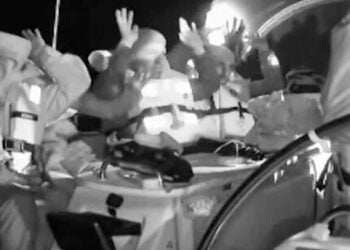 Καρέ από βίντεο που έδωσε στη δημοσιότητα η οργάνωση Global Sumud Flotilla (πηγή: Χ)