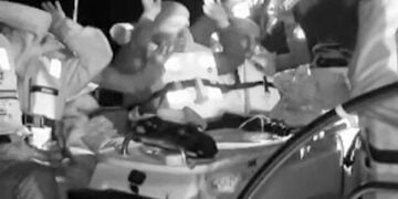 Καρέ από βίντεο που έδωσε στη δημοσιότητα η οργάνωση Global Sumud Flotilla (πηγή: Χ)