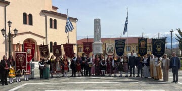 Στη μνήμη των θυμάτων της Γενοκτονίας του θρακικού ελληνισμού. Δοξάτο Δράμας, Κυριακή 29 Μαρτίου 2026 (φωτ.: Δήμος Δοξάτου)
