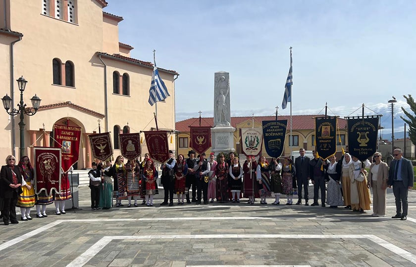 Στη μνήμη των θυμάτων της Γενοκτονίας του θρακικού ελληνισμού. Δοξάτο Δράμας, Κυριακή 29 Μαρτίου 2026 (φωτ.: Δήμος Δοξάτου)