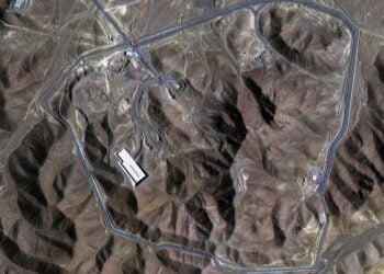 Δορυφορική εικόνα δείχνει γενική άποψη της υπόγειας εγκατάστασης εμπλουτισμού ουρανίου στο Fordo, πριν από τις αμερικανικές αεροπορικές επιδρομές στο Ιράν, 20 Ιουνίου 2025 (φωτ.: EPA / Maxar Technologies)