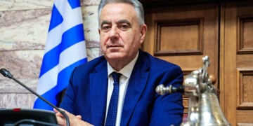 Ο Αθανάσιος Καββαδάς στη Βουλή, 18 Ιουλίου 2025 (φωτ.: EUROKINISSI / Γιώργος Κονταρίνης)