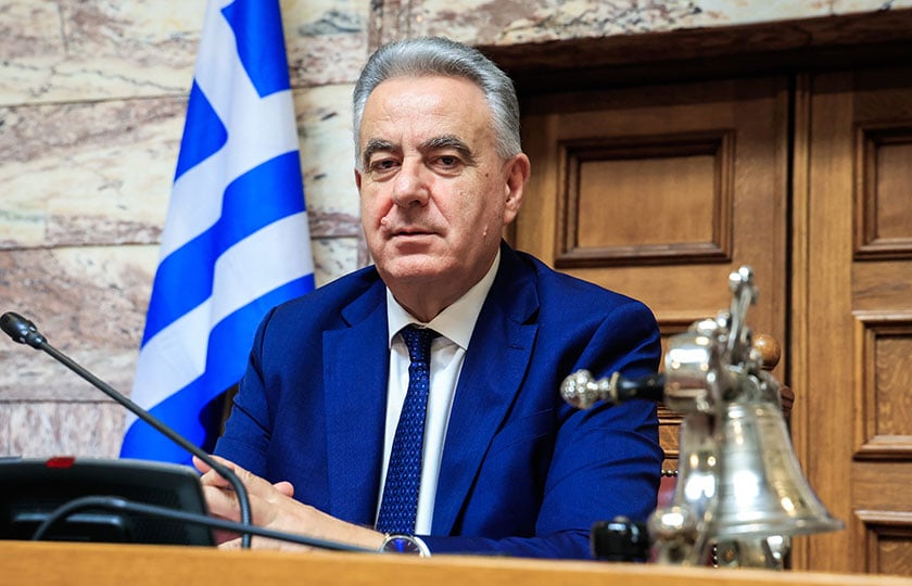 Ο Αθανάσιος Καββαδάς στη Βουλή, 18 Ιουλίου 2025 (φωτ.: EUROKINISSI / Γιώργος Κονταρίνης)