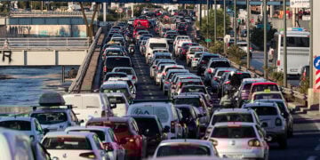 Μια τυπική μέρα στη λεωφόρο Κηφισού (φωτ.: EUROKINISSI / Γιάννης Παναγόπουλος)