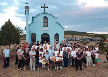 Στο εκκλησάκι της Αγίας Αναλήψεως στο Κίζαρι Ροδόπης (φωτ: Facebook / Πολιτιστικός Σύλλογος Απανταχού Κιζαριωτών «Ο Πόντος»)