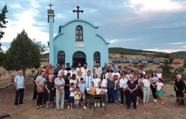 Στο εκκλησάκι της Αγίας Αναλήψεως στο Κίζαρι Ροδόπης (φωτ: Facebook / Πολιτιστικός Σύλλογος Απανταχού Κιζαριωτών «Ο Πόντος»)