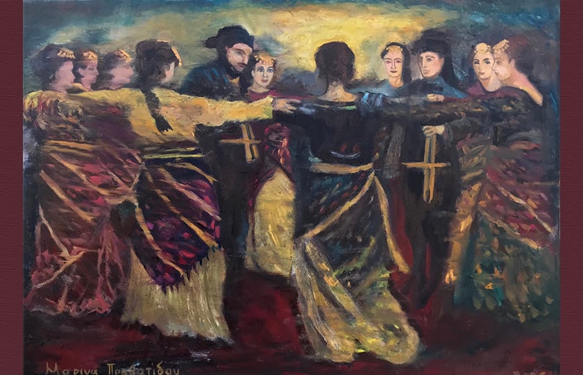 Έργο της Μαρίνας Προβατίδου που φιλοξενείται στην έκθεση (πηγή: facebook / Marina Provatidou)