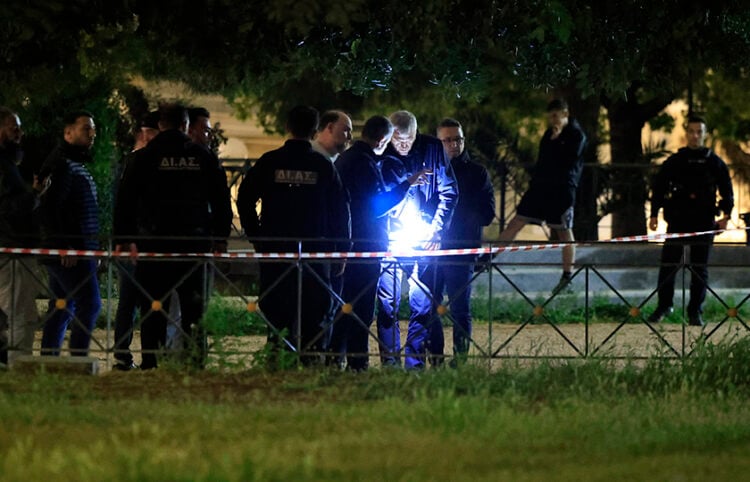 Αστυνομικοί στο Πάρκο Ασυρμάτου στον Άγιο Δημήτριο στο Μπραχάμι, Τετάρτη 22 Απριλίου 2026 (φωτ.: EUROKINISSI / Γιώργος Κονταρίνης)