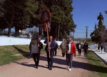 Κυριακή του Πάσχα στο Πρωτοχώρι Κοζάνης. 12 Απριλίου 2026 (φωτ.: Facebook / Έφη Κατσόγιαννου Τριανταφύλλου)