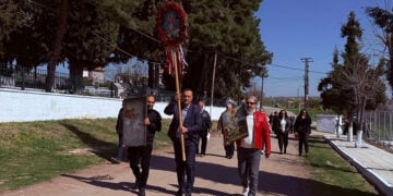 Κυριακή του Πάσχα στο Πρωτοχώρι Κοζάνης. 12 Απριλίου 2026 (φωτ.: Facebook / Έφη Κατσόγιαννου Τριανταφύλλου)
