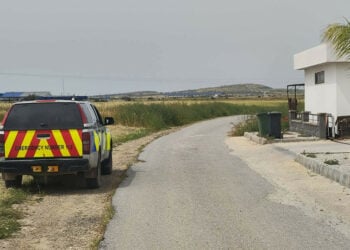 Και δυνάμεις των βρετανικών βάσεων έχουν αναπτυχθεί στην Πύλα, για προληπτικούς λόγους. 15 Απριλίου 2026 (φωτ.: philenews.com)