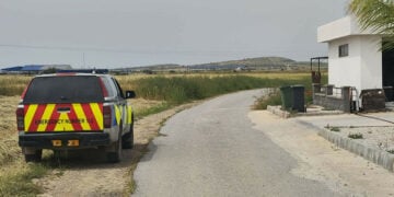 Και δυνάμεις των βρετανικών βάσεων έχουν αναπτυχθεί στην Πύλα, για προληπτικούς λόγους. 15 Απριλίου 2026 (φωτ.: philenews.com)