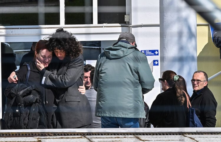 Συγγενείς θυμάτων στο ΓΑΙΟΠΟΛΙΣ της Λάρισας όπου συνεδριάζει το 
Τριμελές Εφετείο Κακουργημάτων, για την υπόθεση των Τεμπών. Μ. Δευτέρα 6 Απριλίου 2026 (φωτ.: EUROKINISSI / Λεωνίδας Τζέκας)