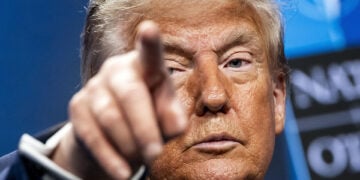 Ο Ντόναλντ Τραμπ μιλά σε συνέντευξη Τύπου μετά τη Σύνοδο Κορυφής του ΝΑΤΟ στη Χάγη της Ολλανδίας, 25 Ιουνίου 2025 (φωτ.: EPA / Remko de Waal)