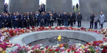 Στιγμιότυπο από τη ζωντανή μετάδοση του προσκυνήματος (πηγή: youtube / 24TV)