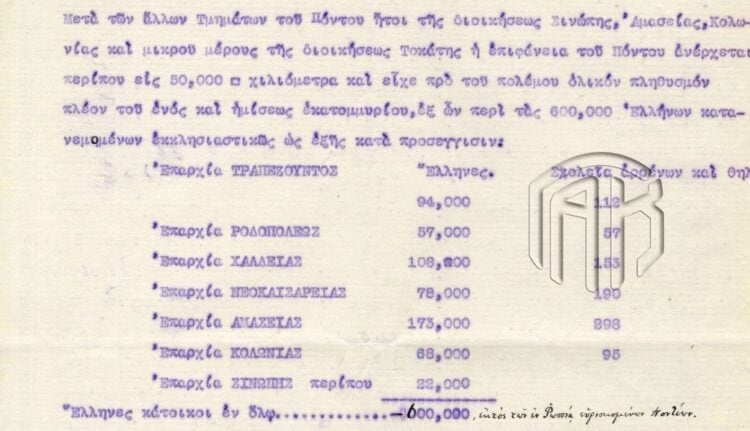 Τμήμα του ντοκουμέντου από τα Γενικά Αρχεία του Κράτους (πηγή: facebook.com/genikaarxeiakratous)