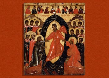 «Η κάθοδος στον Άδη», άγνωστου Ρώσου αγιογράφου, 1200-1250 (πηγή: commons.wikimedia.org)
