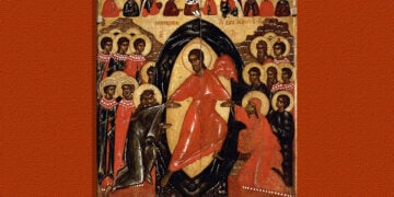 «Η κάθοδος στον Άδη», άγνωστου Ρώσου αγιογράφου, 1200-1250 (πηγή: commons.wikimedia.org)