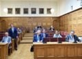 Στιγμιότυπο από τη συζήτηση στην Επιτροπή Δεοντολογίας της Βουλής για την άρση ασυλίας του βουλευτή Κυριάκου Βελόπουλου
(φωτ.: Μιχάλης Καραγιάννης/EUROKINISSI)