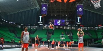 (Φωτ.: EUROLEAGUE 2025-2026 / FINAL-4 ΑΘΗΝΑ / ΤΕΛΙΚΟΣ / ΟΣΦΠ - ΡΕΑΛ ΜΑΔΡΙΤΗΣ / MEDIA DAY/ΜΑΡΚΟΣ ΧΟΥΖΟΥΡΗΣ / EUROKINISSI)