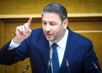 Ο Πρόεδρος της Κοινοβουλευτικής Ομάδας ΠΑΣΟΚ-ΚΙΝΗΜΑ ΑΛΛΑΓΗΣ, Νίκος Ανδρουλάκης (φωτ.: Γιώργος Κονταρίνης/EUROKINISSI)