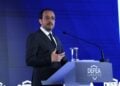 Ο πρόεδρος της Κυπριακής Δημοκρατίας Νίκος Χριστοδουλίδης, πριν από λίγες μέρες, στο συνέδριο DEFEA 2026 με τίτλο «Securing Tomorrow: Defence Strategies for the Future», στα Σπάτα (φωτ.: ΑΠΕ-ΜΠΕ/Γιώργος Βιτσαράς)