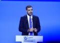 Ο Παύλος Μαρινάκης κατά τη δεύτερη ημέρα εργασιών του 16ου Τακτικού Συνεδρίου της Νέας Δημοκρατίας, στο Metropolitan Expo, στις 16 Μαΐου 2026 (φωτ.: Γιώργος Κονταρίνης/EUROKINISSI)